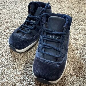 Jordan Blue Sneakers with Patent Leather and Suede